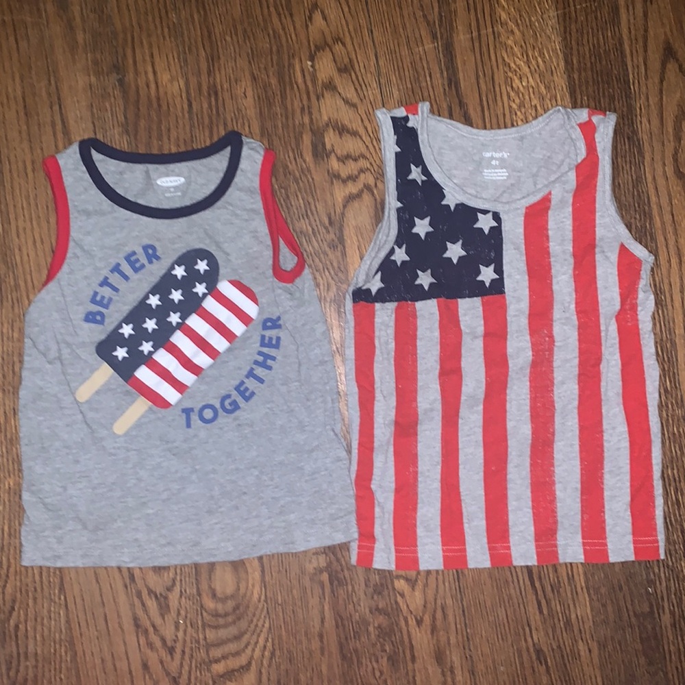 Set of Fourth of July tanks